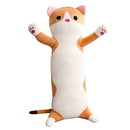 1pc 60/90cm long Cat Pillow Plush toy soft cushion stuffed animal doll sleep Sofa Bedroom Decor Kawaii Lovely gifts for kids