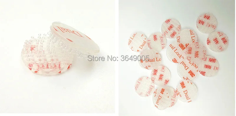 15mm/20mm circle SJ3560 Dual Lock Reclosable Fastener Clear self adhesive acrylic waterproof fastener Type 250