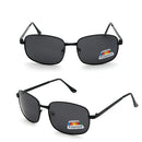VIVIBEE Klassische Herren-Sonnenbrille im Rechteck-Stil, polarisiert, Retro-Quadrat, polarisierende Sonnenbrille für Herren, UV400-Brille