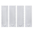 Cake Decorating Comb Cake Scraper Smoother Cream Decorating Pastry Icing Comb Fondant Spatulas Baking Pastry Tools