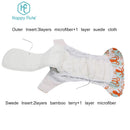 HappyFlute OS Cloth Diapers Reusbale & Washable Night AIO Baby Nappy Waterproof cloth nappy fit 0-2 years 3-15kg baby