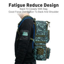 Kingdom Angelrucksack 1000D wasserdichtes Nylon 43x24x53cm Große Kapazität Multifunktional Abnehmbare Aufbewahrung für das Winterfischen