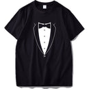 Chef T shirt Fake Suit Cook Printed Tees Cotton Funny Summer Top High Quality Loose O-neck T-shirt EU Size