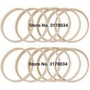 10pcs Dream Catcher Ring Round Bamboo Circle Embroidery Hoop Wind Chime DIY Hanging Accessories Wedding Wreath Decor Wall Crafts