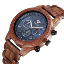 relogio masculino Men's Watch 2021 High-end Fashion Explosive Wood Watch Chronograph Calendar Watch Rosewood Walnut Quartz Watch