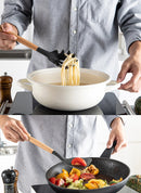 The Atelier | Non-Stick Silicone Kitchen Utensil Set with Wooden Handles