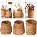 Handgefertigte Rattan-Essstäbchen, Löffel, Tafelmesser, Gabel, Besteck-Aufbewahrungsbox, Haushalt, Aufbewahrungskorb, Aufbewahrungsregal, Küchenhelfer