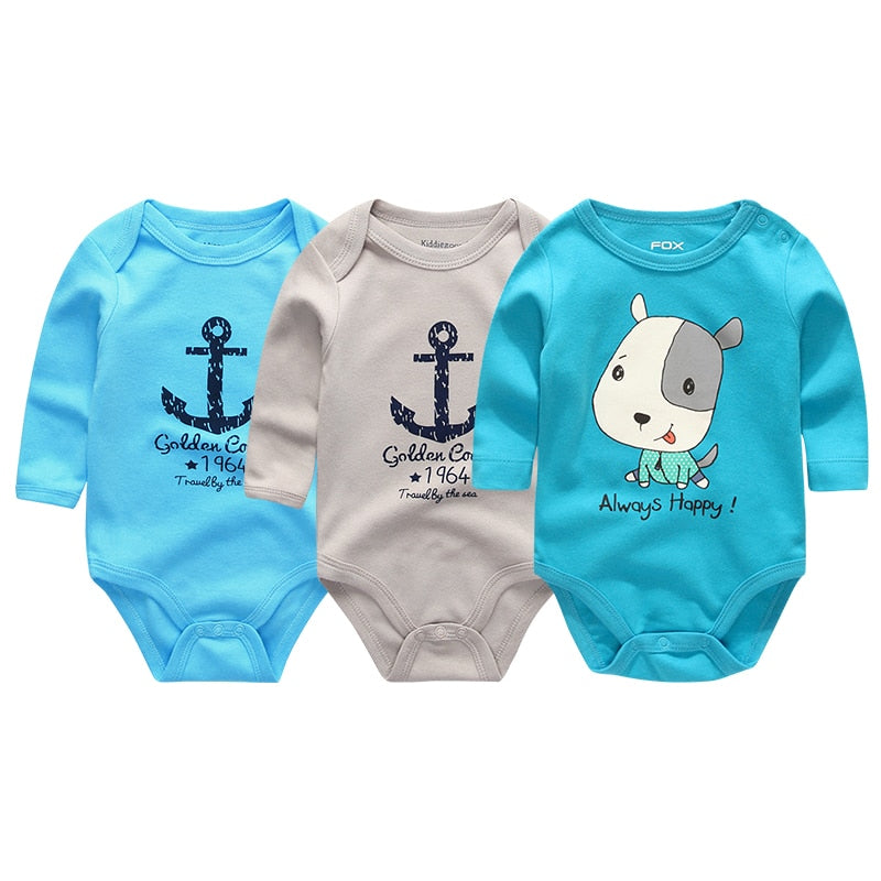 Autumn Warm New Baby Boys Bodysuit Long Sleeve Cotton Baby Boy Girl Clothes Newborn body bebe infantil Kids Clothing ropa de