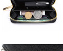 New Arrivals Monogrammed Initial Letters Genuine Saffiano Leather Wallet Zipper Luxury Men Women Short Purse Bifold t Coin Purse