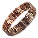 Oktrendy Rotkupfer Magnetarmband für Herren Damen, doppelte Reihe Magnete, gesunde Energiearmbänder und -reifen, luxuriöser Herrenschmuck