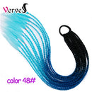 Synthetic 24 inch Ponytail Hairpiece With Rubber Band Hair Ring Chignon Crochet Braid Hair Ponytail Hair Extension Pink,Rainbow