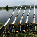 GHOTDA 2.1M -3.6M Carp Fishing Rod feeder Hard FRP Carbon Fiber Telescopic Fishing Rod fishing pole