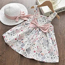 Melario Children's Clothing Baby Girl Clothes Summer Party Clothing for Girls Dress Cherry Dot Princess Dresses Bow Hat Outfits