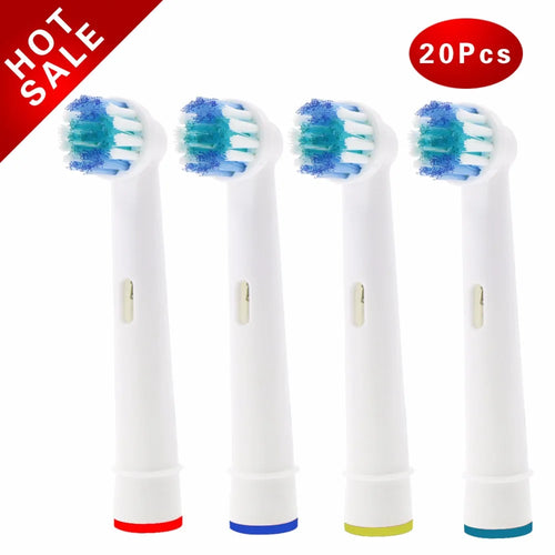 Aufsteckbürsten für Oral-B elektrische Zahnbürsten passend für Advance Power/Pro Health/Triumph/3D Excel/Vitality Precision Clean