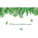 125*77cm Tropical Plant Green Leaves Wall Stickers for Living room Bedroom Sofa Wall Decor PVC Vinyl Wall Decals Home Decoration