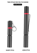 Bright Keychain Flashlight Pen Flashlight Pocket Torch Camping Fishing Super Mini LED Pen Clip Check Light AAA Battery Free Ship