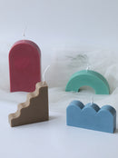 New Geometry Shape Candle Mold DIY handmade Candle Making Silicone Mold Soap Mold Aromatherapy plaster Mold