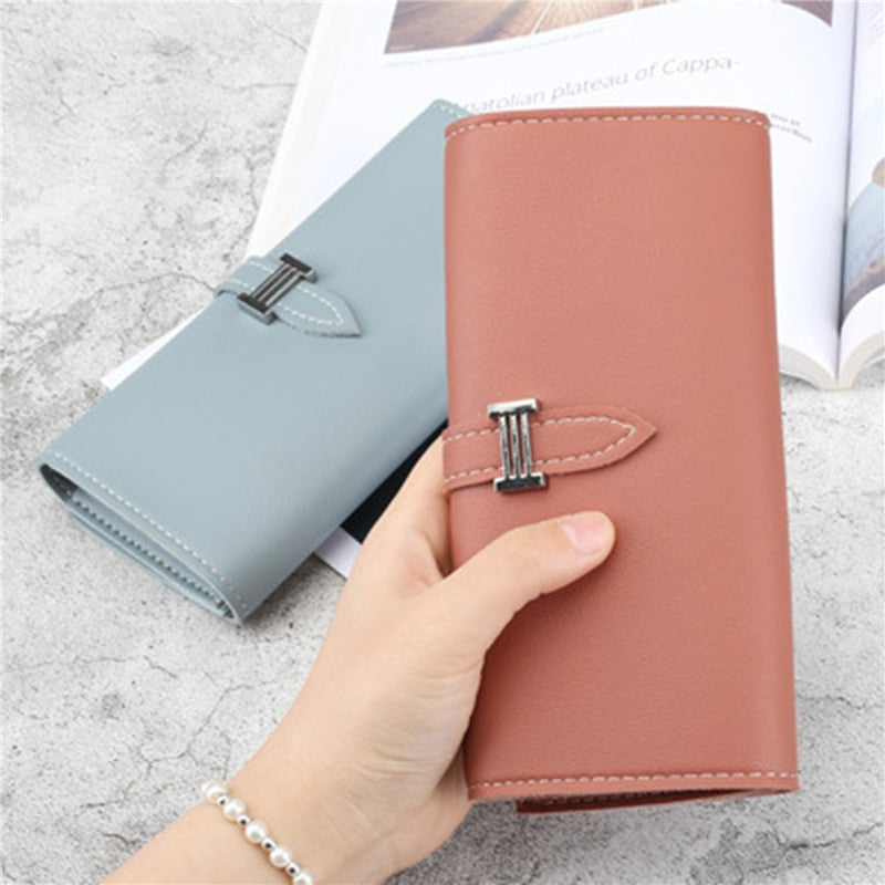 New Fashion Pu Leather Women Wallet Clutch Women&