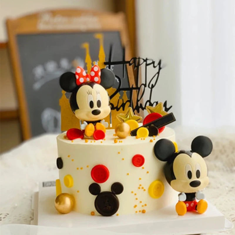 Disney Mickey mouse Minnie Baking Cake Decoration  Cake Topper Baby Birthday Party Ornaments Decoration Supplies  Birthday Gift