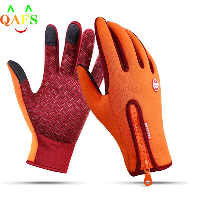 Outdoor Winter Gloves Waterproof Moto Thermal Fleece Lined Resistant Touch Screen Non-slip Motorbike Riding