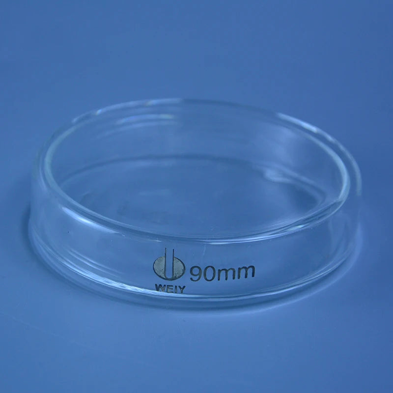 60mm/75mm/90mm/120mm/150mm Petri Bacterial Culture Dish Borosilicate 3.3 Glass Laboratory Chemistry Equipment