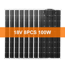 Dokio Flexible Solar Panel 100W Monocrystalline Solar Cell 200w 400w 600w 800W 1000W Solar Panel Kit For RV/Boat/Home system