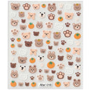 42Model Sticker Nail Decal 3D Adhesive Patch,Smile/Animal/Flower Nail Art Decorations Manicure Sticker Easter Day Design Decal-