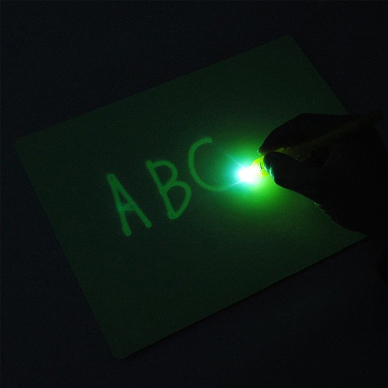 Big Size Illuminate Luminous LED Drawing Board A3 A4 A5 Draw With Light In Dark Children Kids Paint Toy DIY Educaitonal Boy Girl