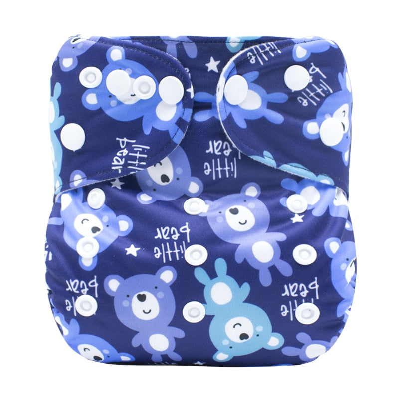 [Mumsbest] Washable Baby Coth Diaper Kids Panties Ecological Reusable  Unisex MCN Boys Girls Pocket Nappy Cover 3-15kg 3-15KG