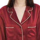 LILYSILK 100 Silk Pajamas Set Gold Piping Silk Women Full Length 22 momme Mulberry Free Shipping