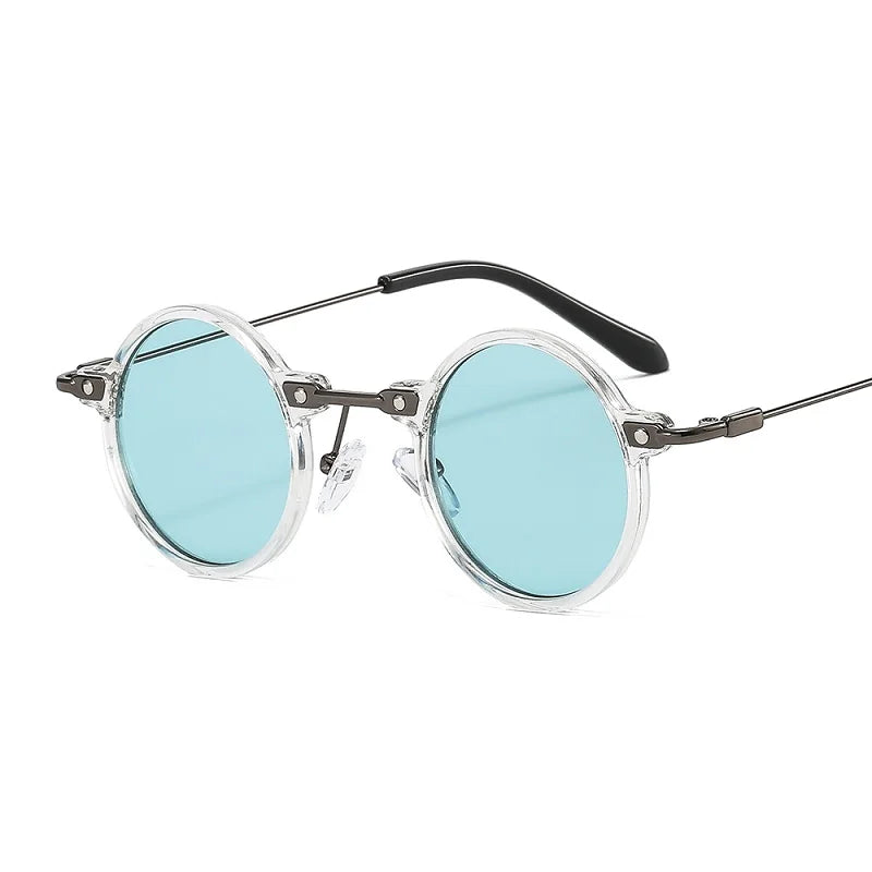 ZLY 2022 New Fashion Round Sunglasses Women Men PC Lens Alloy Metal Frame Luxury Brand Designer Trend Slender Type Sun Glasses