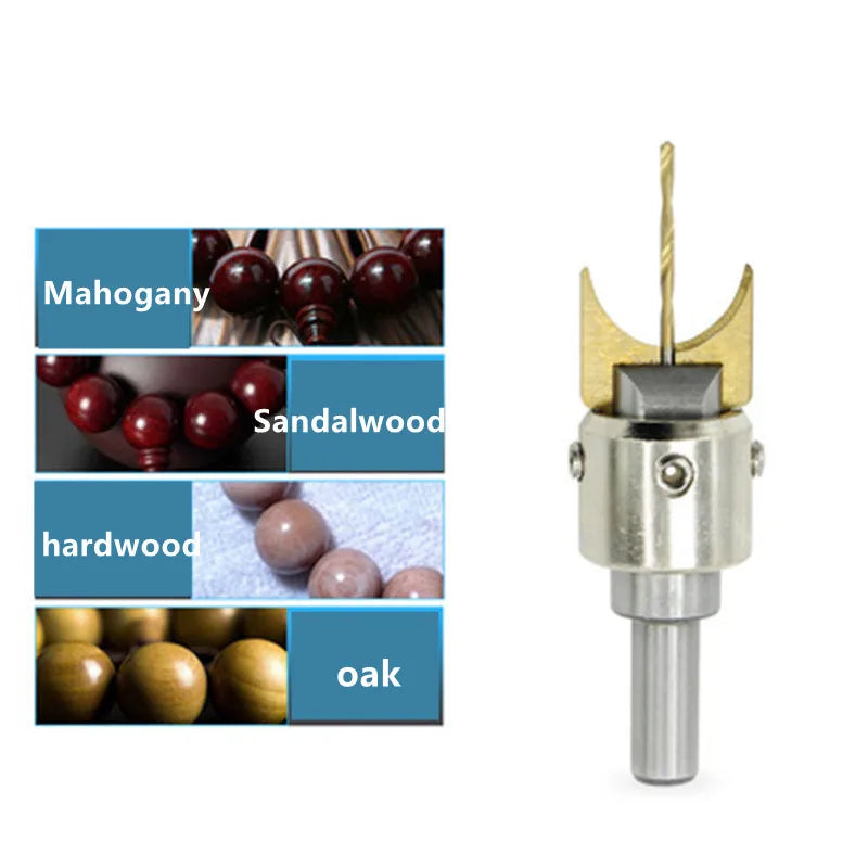 6-25mm Woodworking Round Bead Cutter Bead Drill Bit Milling Cutter Soft Hard Woodworking Milling Cutter Woodworking Tool