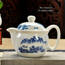 Retro Chinese Kung Fu Ceramic Teapot with Strainer Handmade Dragon Flower Puer Tea Pot 350ml Porcelain Samovar Kungfu Teaware