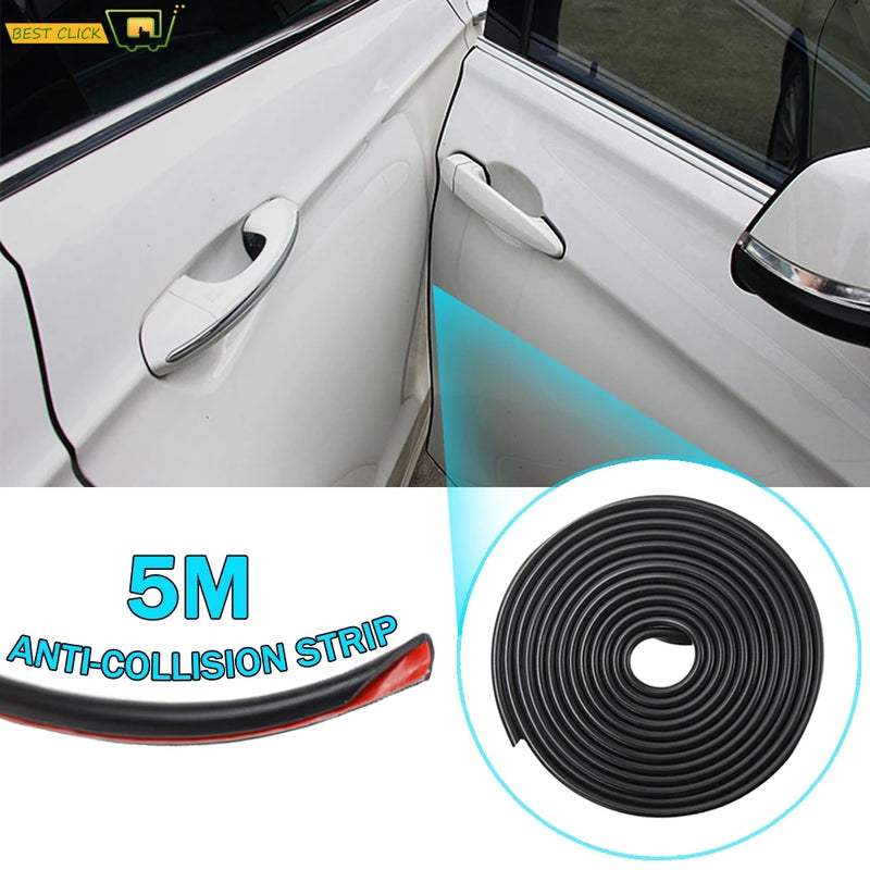 5M Car Door Scratch Strip Protector Edge Guard Sticker Trim Styling Molding For VW Polo Lada Granta Xray Rio Solaris Duster