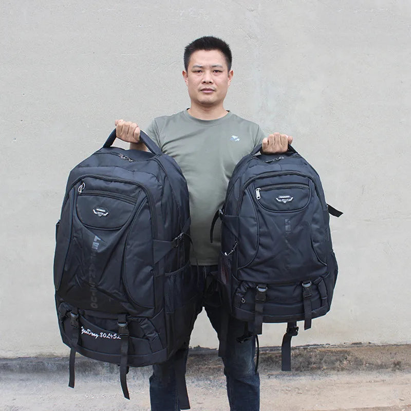 Outdoor 70L Large Capacity Wear Resistance Waterproof Backpack Men Women Trekking Camping Mountaineering Travel Luggage Bag