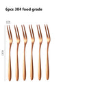 6/12PCS Fruit Forks Mini Food Pick Children Kids Lunch Box Cocktail Stainless Steel Cake Dessert Sushi Snack Sticks Picker