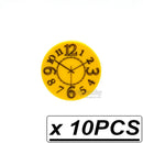 Custom Printed Clocks Tile Building Blocks  wall clock 1x2 2x2 MOC Decoration Bricks Round City Alarm Construction Toys