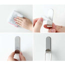 8pcs Powerful Self Adhesive Kitchen Bathroom Wall Door Stainless Steel Universal Holder Hanger Hooks for Hanging self-adhesive