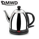 Long Mouth Electric Kettle Water Heating Pot Stainless Steel Boiler Hot Drink Teapot Heater Cooker Auto Power Off Boiling Cup EU