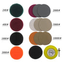 3 Inch DIY Car Lights Kit Polishing Restoration Car Headlights Repair Set Car Care Sanding Discs Pad M16 Drill Adapter 21Pcs