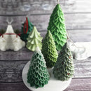 3D Christmas Tree Candle Mold Silicone Mold for Candle Making DIY Scented Candle Xmas Gifts