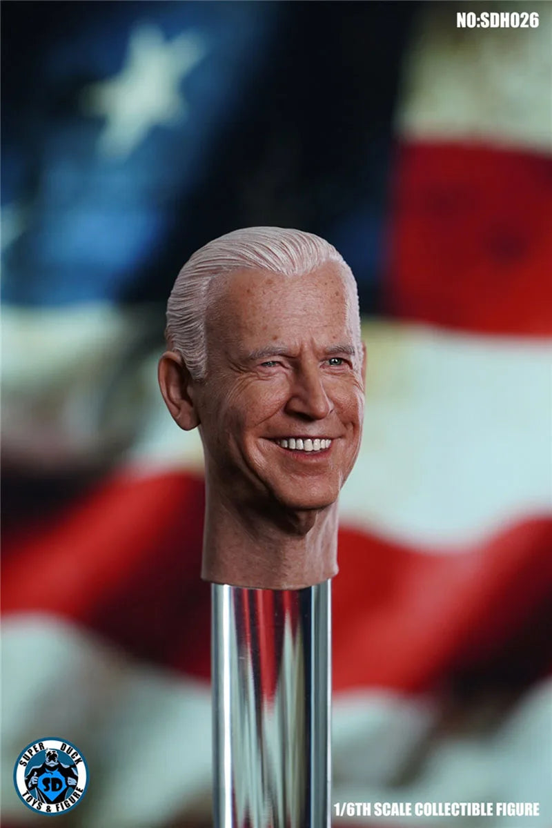 SUPER DUCK 1/6 SDH026 America President Joe Biden Head Sculpt For 12" Male TBL PH Body Action Figure Body Dolls Toy In Stock