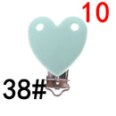 ATOB 10PCS Pacifier Clip Silicone Round Teether Clips  DIY Baby Pacifier Dummy Chain Holder Soothing Pacifier Accessories