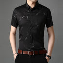 2022 Short Sleeve Men Social Shirt Summer Streetwear Casual Pocket Wheat Shirts Dress Mens Slim Regular Fit Clothes Fashions 251