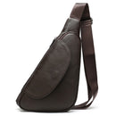 WESTAL Men's Shoulder Bag Men's Genuine Leather Chest Pack Man Sling Messenger Bags Belt Small Crossbody Bags Side Bags for Men