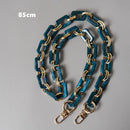 Neue Mode Damentasche Accessoire Metallteile Weiße Perle Acrylharzkette Luxuriöser Riemen Damen Schulter Süße Clutchketten