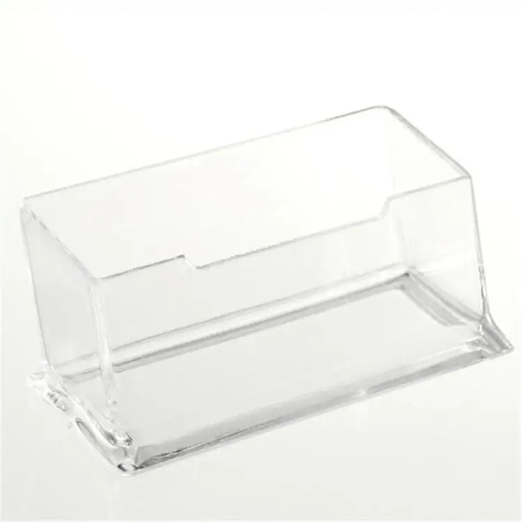 1 PCS Clear acrylic Plastic Desktop Business Card Holders Display Stands Card Case Box School Kantoorbenodigdheden