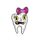 Cartoon Teeth Enamel Brooch Medical Organ Expressions Alloy Badge Denim Shirt Bag Pin Jewelry Accessories Gifts For Friends