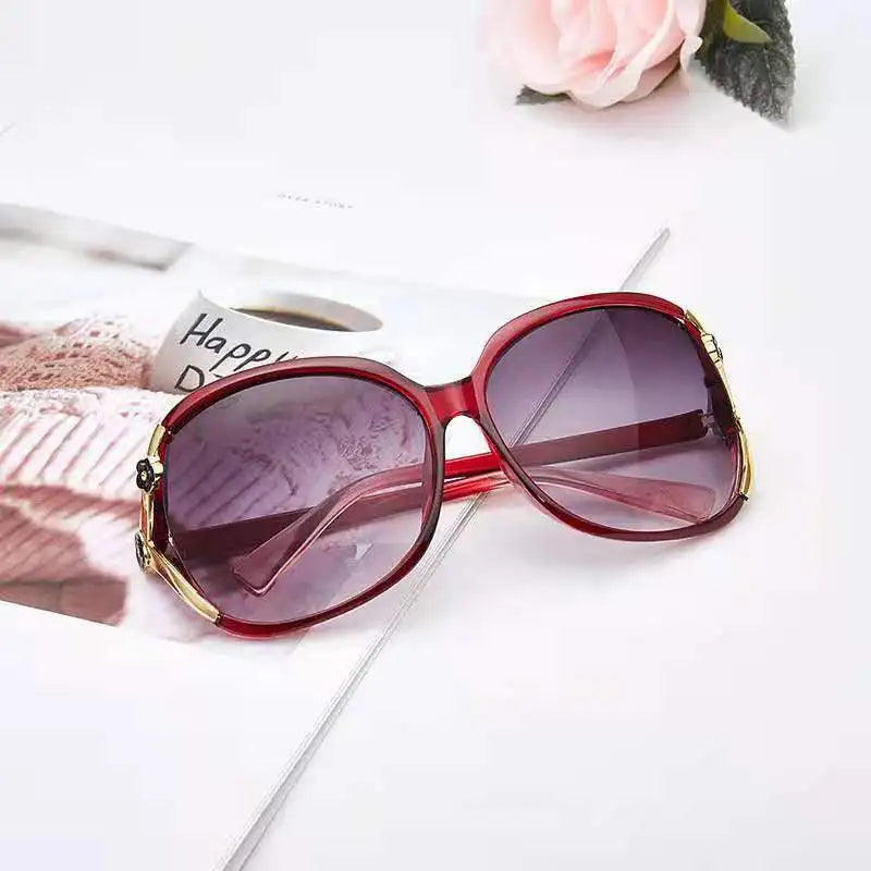 glasses 2021sunglasses women fashion big frame trend rose decorative glasses