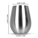4PCS Stainless Steel Stemless Wine Glasses Kitchen Bar Unbreakable Metal Drink Cups For Indoor & Outdoor Picnics Camping